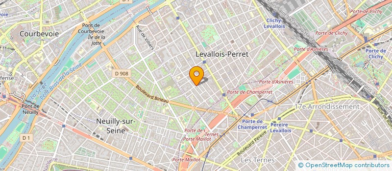 localisation de l'entreprise 16 RUE LOUIS ROUQUIER à LEVALLOIS-PERRET