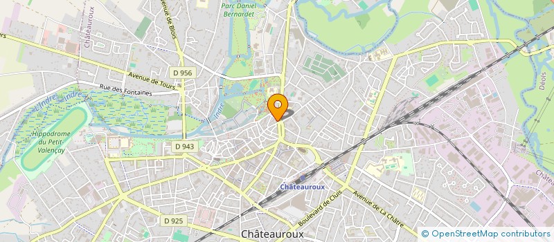 localisation de l'entreprise 16 RUE VICTOR HUGO  CHATEAUROUX