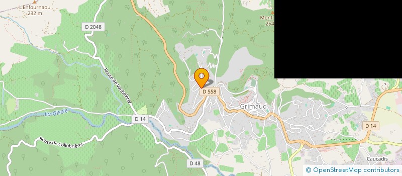 localisation de l'entreprise 160 DEGRES à GRIMAUD