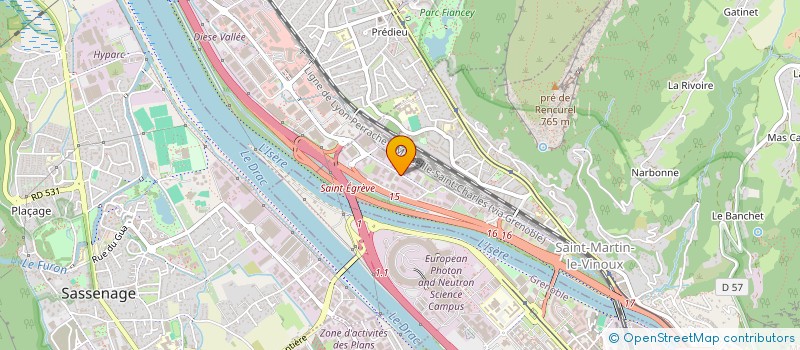 localisation de l'entreprise 1605  MOIRANS