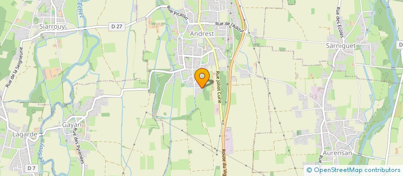 localisation de l'entreprise 1609  ANDREST