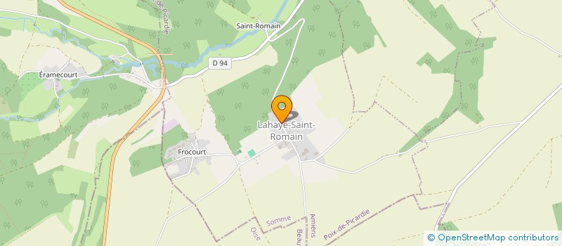 localisation de l'entreprise 1612, LE CHATEAU  MOYENCOURT-LES-POIX