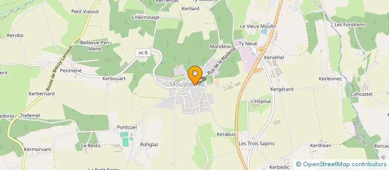 localisation de l'entreprise 1616 à MOUSTOIR-AC
