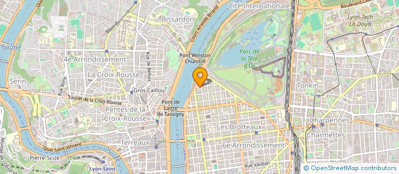 localisation de l'entreprise 162 ROME  LYON 6EME