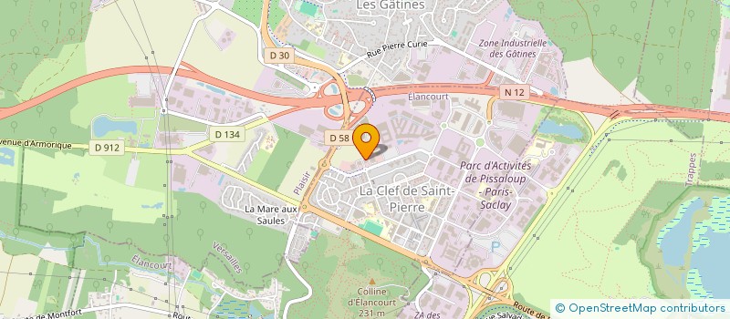 localisation de l'entreprise 1640 PATIO SUD  ELANCOURT