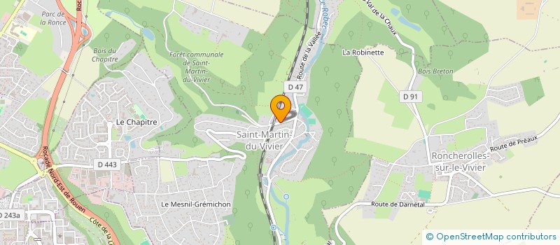 localisation de l'entreprise 1649 CHEMIN DE CLERES  SAINT-MARTIN-DU-VIVIER