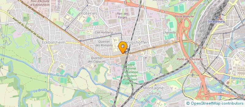 localisation de l'entreprise 165 B  STRASBOURG