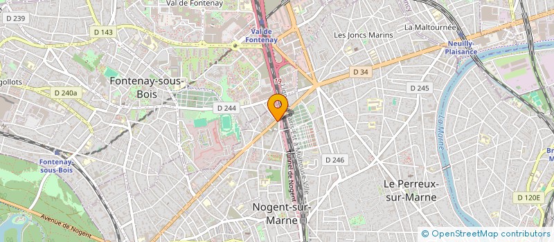 localisation de l'entreprise 166 BIS NOGENT à NOGENT-SUR-MARNE