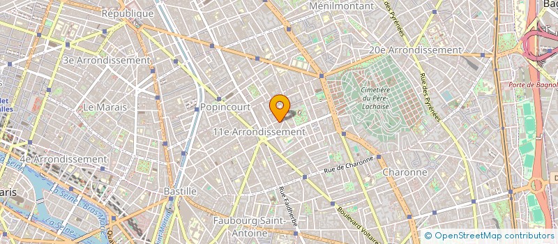 localisation de l'entreprise 168 CERCLES ROUGES EN HAUT A DROITE  PARIS