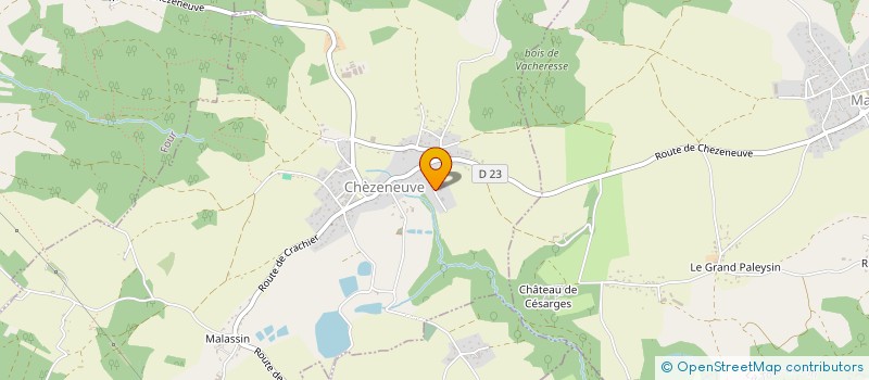 localisation de l'entreprise 17-21  CHEZENEUVE