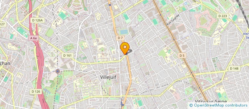 localisation de l'entreprise 17 ALLEE PROD  VILLEJUIF