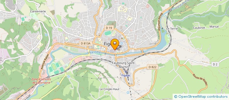 localisation de l'entreprise 17 BLEU CITRON  FIGEAC