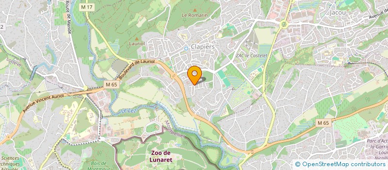 localisation de l'entreprise 17 CHEZ REGIS  CLAPIERS