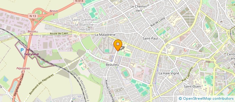 localisation de l'entreprise 17 ET 19 RUE NICOLAS ORESME à CAEN