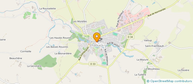 localisation de l'entreprise 17 GRANDE RUE  LASSAY-LES-CHATEAUX