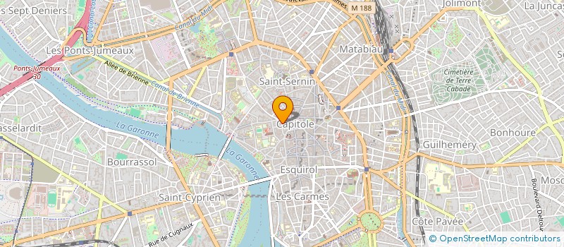 localisation de l'entreprise 17 RUE DU TAUR  TOULOUSE