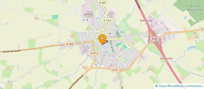 localisation de l'entreprise 17 RUE NEUVE  STEENVOORDE