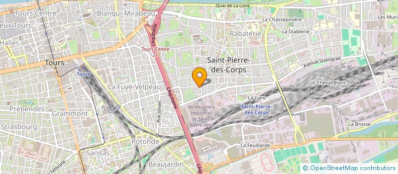 localisation de l'entreprise 170 RUE JOLIVET  SAINT-PIERRE-DES-CORPS