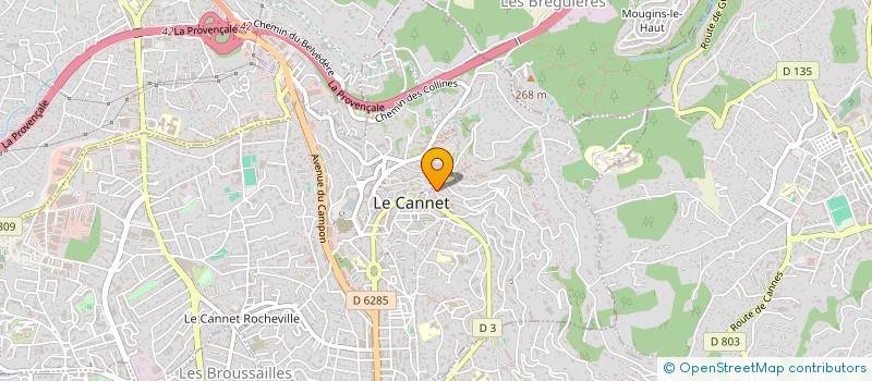 localisation de l'entreprise 170 RUE SAINT SAUVEUR à LE CANNET