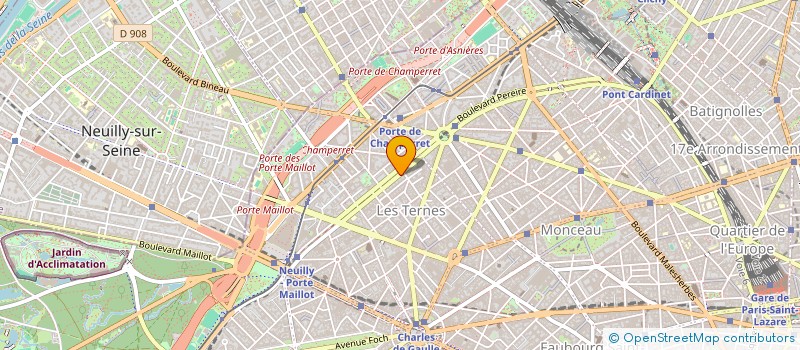 localisation de l'entreprise 171 PEREIRE 17 à COURBEVOIE