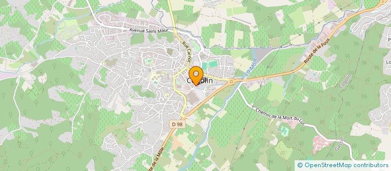 localisation de l'entreprise 1727 à COGOLIN