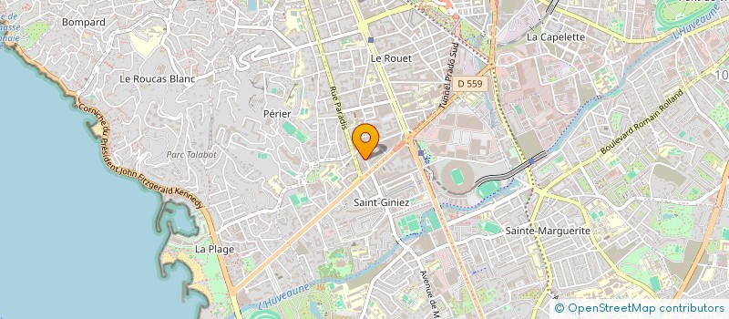 localisation de l'entreprise 174 RUE J MERMOZ à MARSEILLE 8