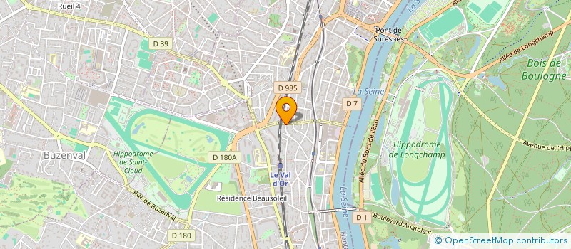 localisation de l'entreprise 175 DEGRES SAS à SAINT-CLOUD