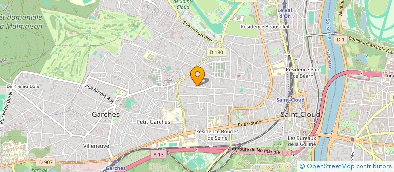 localisation de l'entreprise 175 VALMY à SAINT-CLOUD