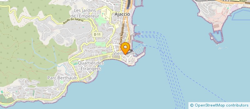 localisation de l'entreprise 1769 LA GROTTE NAPOLEON à AJACCIO