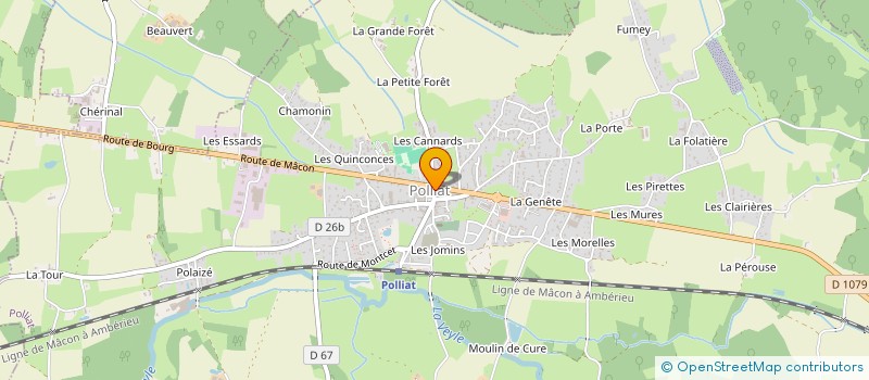 localisation de l'entreprise 1790  POLLIAT