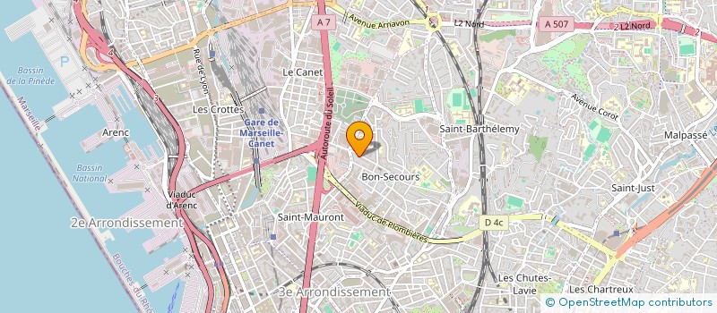 localisation de l'entreprise 18 32 RUE ST ANDRE à MARSEILLE