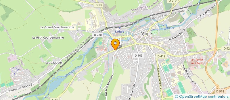 localisation de l'entreprise 18, RUE DU NOUVEAU MONDE à L'AIGLE