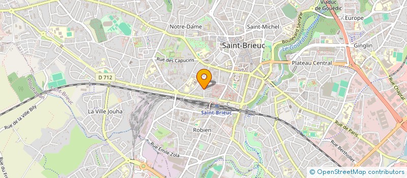 localisation de l'entreprise 18 RUE GOURIEN à SAINT-BRIEUC