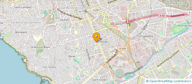 localisation de l'entreprise 18 RUE JEAN MERMOZ à MARSEILLE