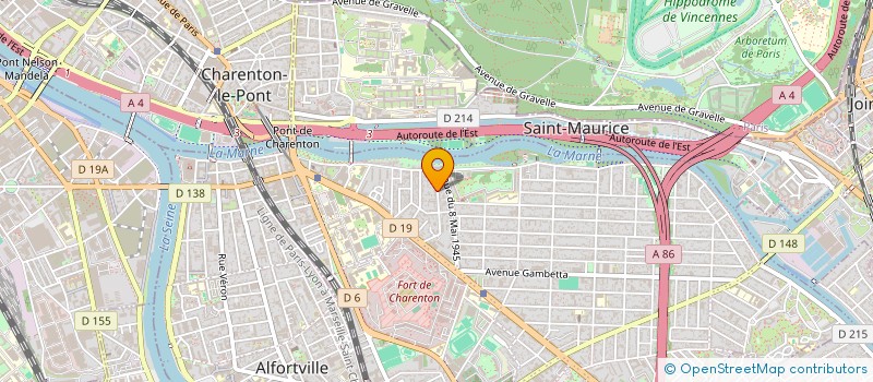localisation de l'entreprise 18 RUE LT D'ESTIENNE D'ORVES à MAISONS ALFORT