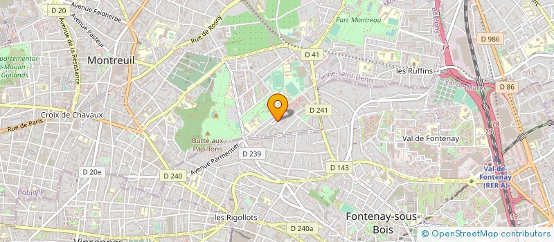 localisation de l'entreprise 180 (CENT QUATRE VINGT DEGRES) à MONTREUIL