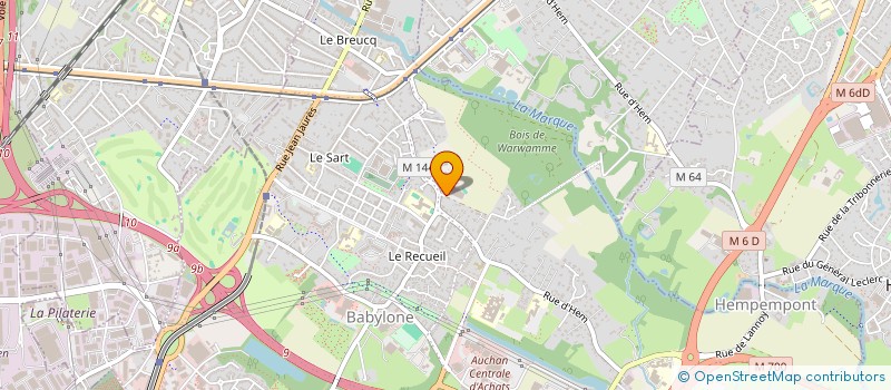 localisation de l'entreprise 180 DEGRES  VILLENEUVE D'ASCQ