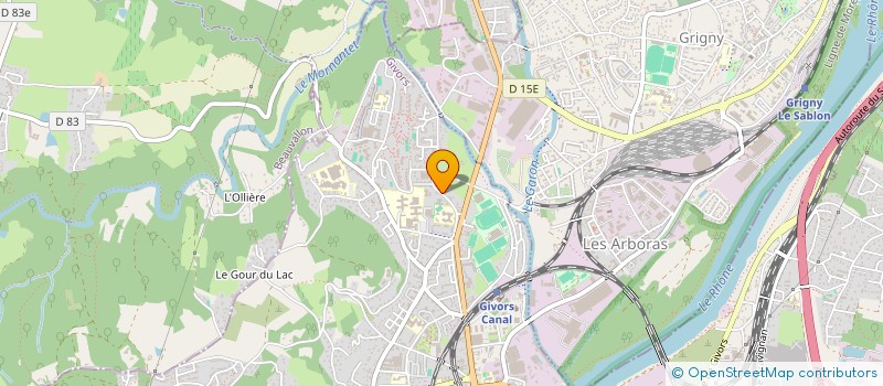 localisation de l'entreprise 180 DEGRES à GIVORS
