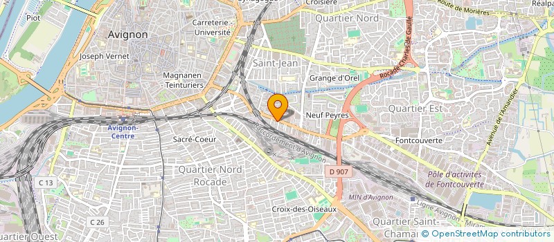 localisation de l'entreprise 1804  AVIGNON