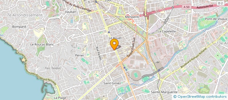 localisation de l'entreprise 182 QUAI D'AGRIPPA à MARSEILLE