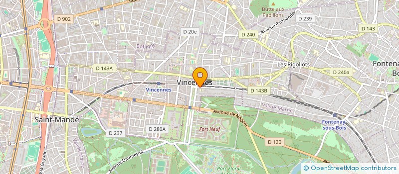 localisation de l'entreprise 184 FONTENAY à VINCENNES