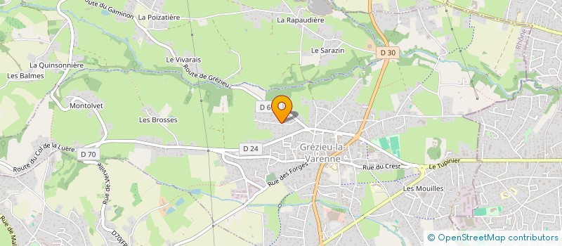 localisation de l'entreprise 186 DEGRES  GREZIEU-LA-VARENNE