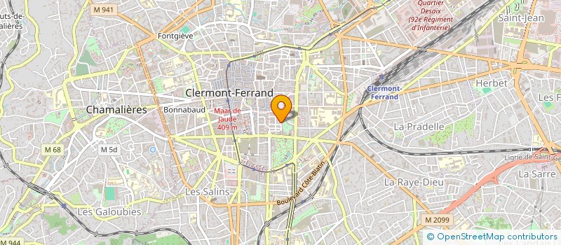 localisation de l'entreprise 1868 IMMOBILIER  CLERMONT-FERRAND