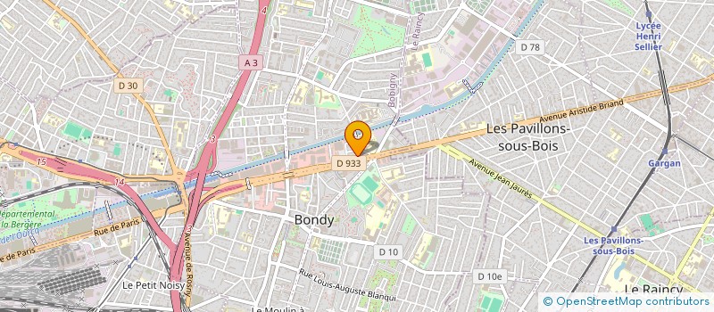 localisation de l'entreprise 187 AVENUE  BONDY