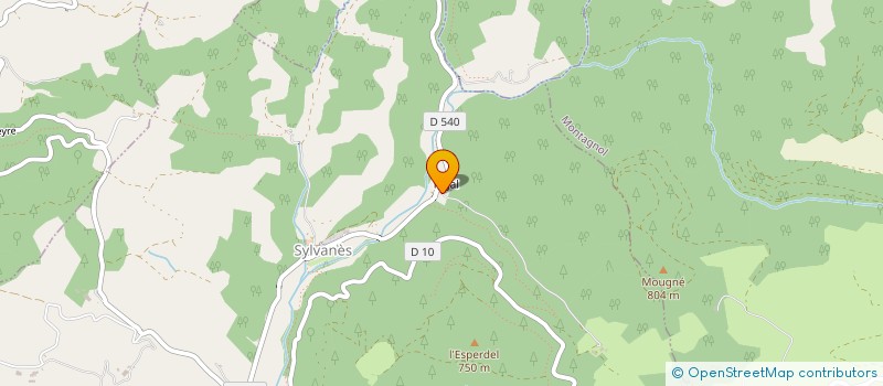 localisation de l'entreprise 1877  SYLVANES