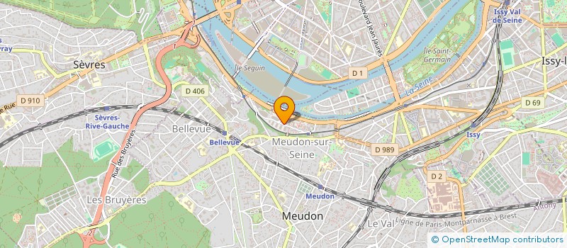 localisation de l'entreprise 188CENTELEC SAS à MEUDON