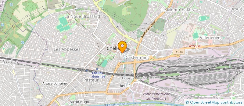 localisation de l'entreprise 18B RPV  CHELLES