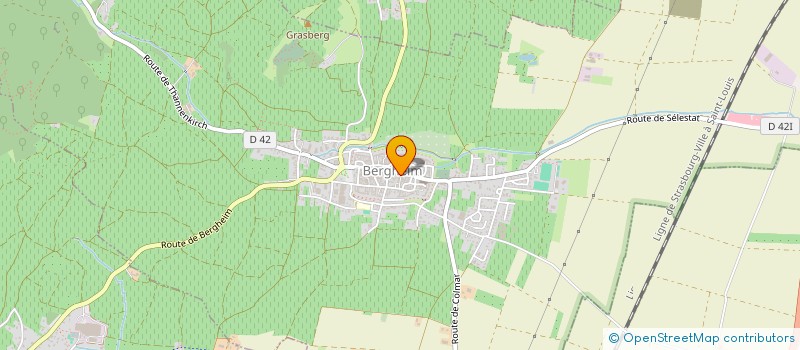 localisation de l'entreprise 19 GRAND RUE  BERGHEIM