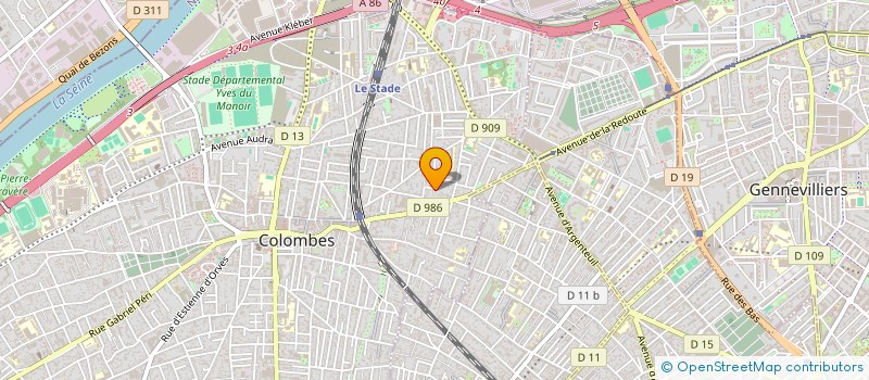 localisation de l'entreprise 19 OCTOBRE à COLOMBES
