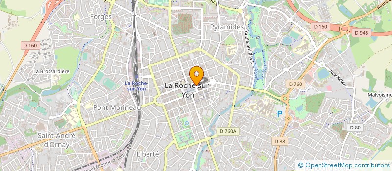 localisation de l'entreprise 19 PLACE NAPOLEON à LA ROCHE-SUR-YON
